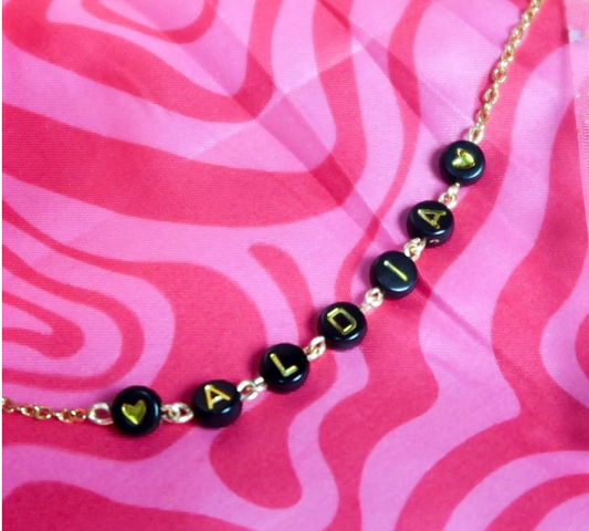 Beaded Name Anklet