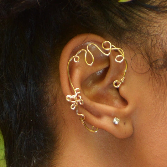 Full Ear Cuff: Rose